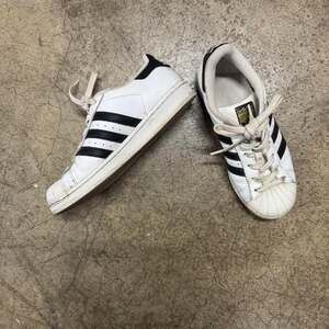 Womens adidas Superstar White Black Stripes C77153